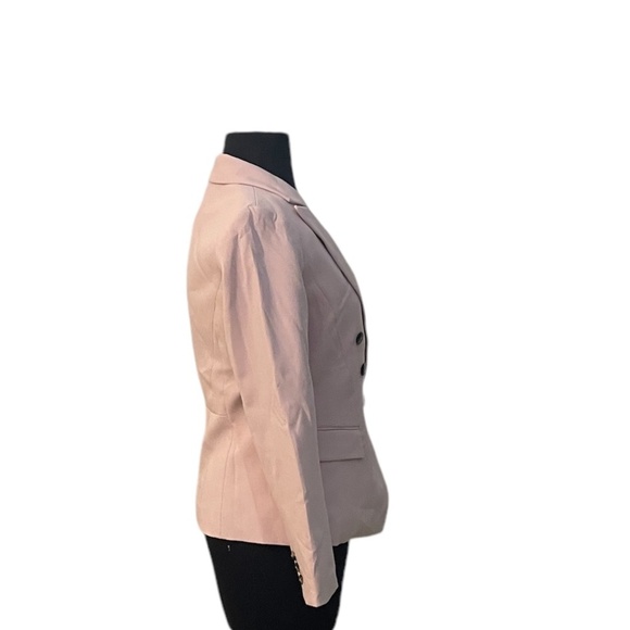 NWT White House Black Market Women's Bush Pink Double Breasted Blazer, Size 4P - Picture 3 of 14